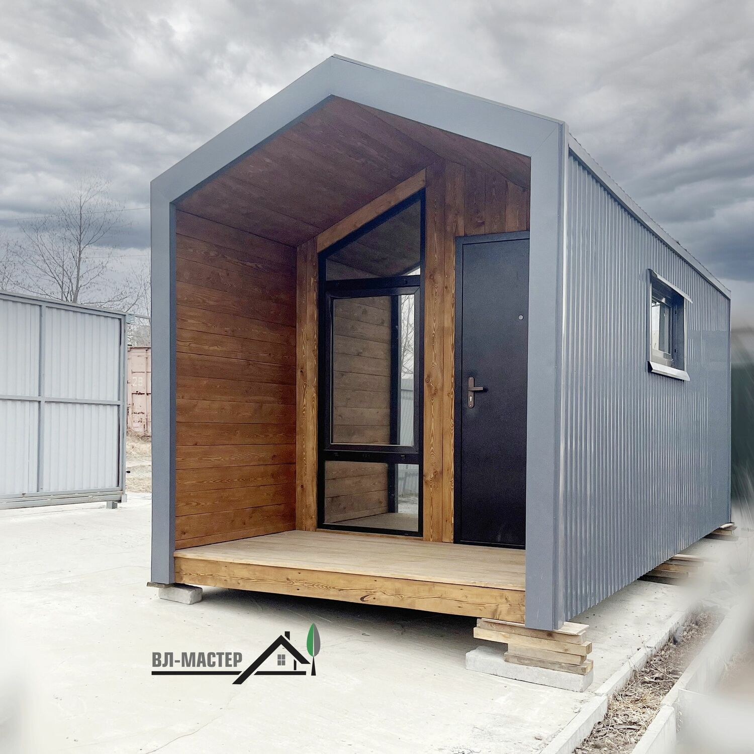 🔘 Жилой модуль "БарнХаус" 6.00х2.50м